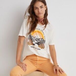 Anthropologie Midnight Rider Blue Ridge
Mountains Graphic Tee